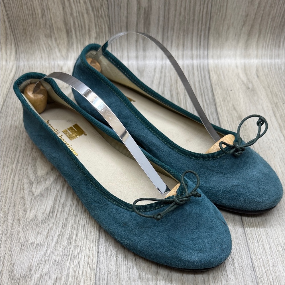 Barrila BoutiqueeChic Teal Suede Loafers
